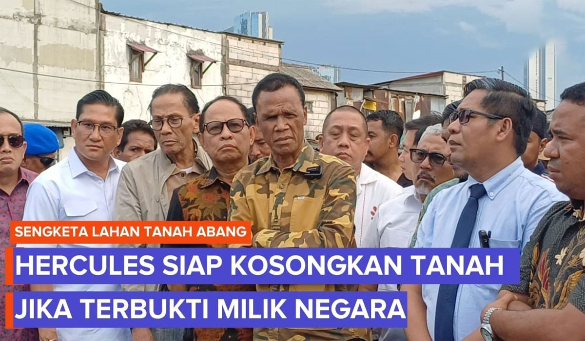 Panas! Sengketa Lahan Tanah Abang Memanas, Klaim Hercules dan Ara Berbeda
